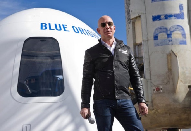 Amazon Founder Jeff Bezos Returned From Space & Conferred The ‘Courage and Civility’ Award